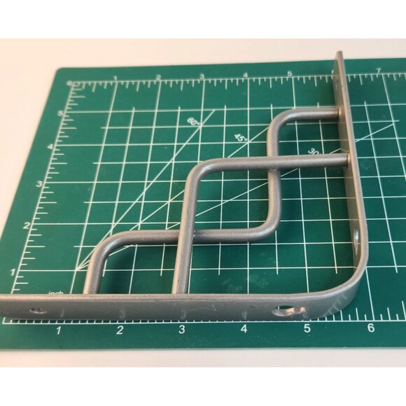 Silver Heavy-Duty Metal Shelf Brackets Set of 4 Zig-Zag Design Wall Mount Suppor - Picture 8 of 12